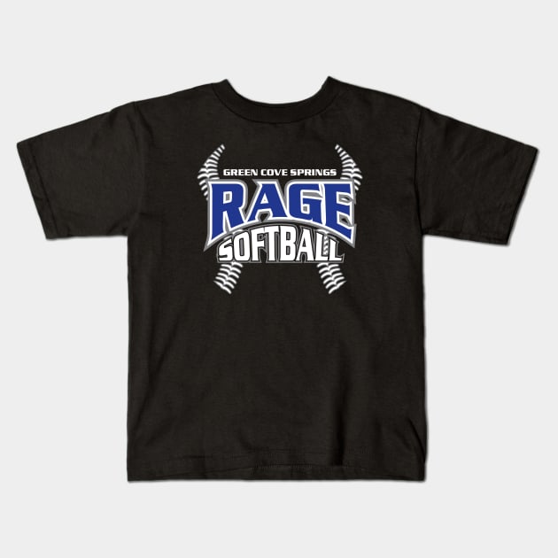 Rage Softball Kids T-Shirt by Proud Parent